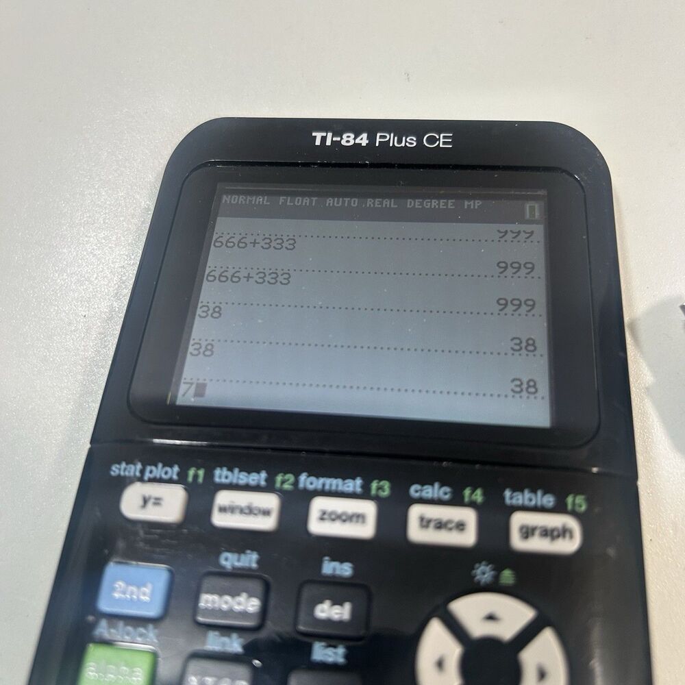 Texas Instruments Ti-84 Plus CE Graphing Calculator Tested Working - Picture 3 of 8